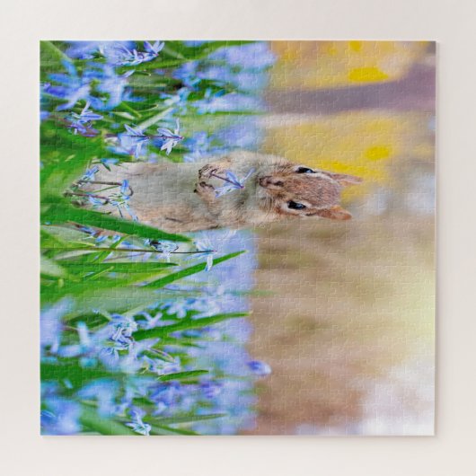 Springtime Chipmunk Legpuzzel (Horizontaal)