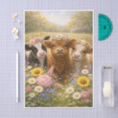 Springtime Cows  Tissuepapier (Craft)