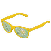 Springtime Daffodil Yellow Fun en ! Kinder Zonnebril (Gekanteld)
