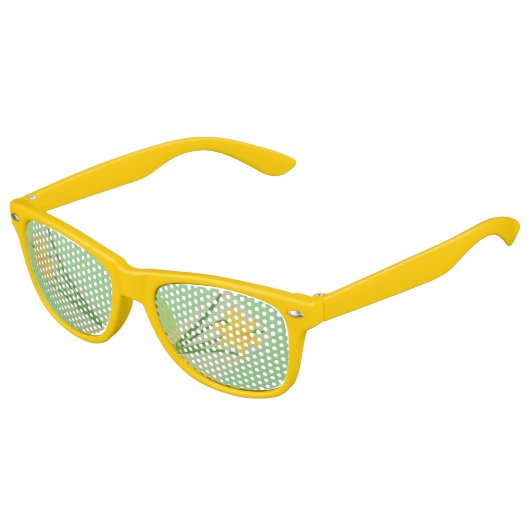 Springtime Daffodil Yellow Fun en ! Kinder Zonnebril (Gekanteld)