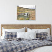 Springtime Desert Waterfall Landscape Foto Canvas Afdruk (Insitu (Slaapkamer))
