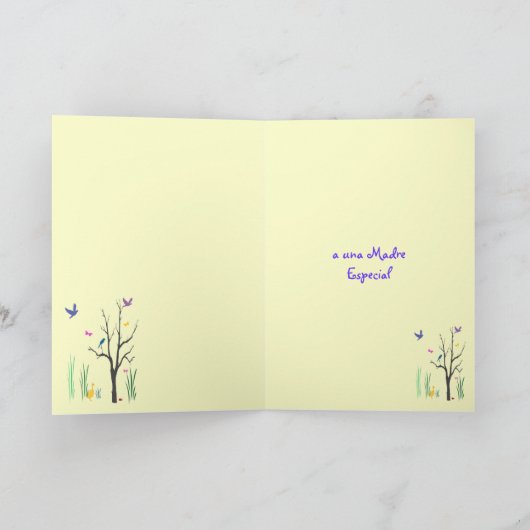 Springtime Dia DE las Madres Kaart (Binnen)