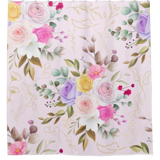 Springtime-douchetriem Douchegordijn (Voorkant)