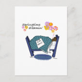 Springtime Dreaming Groundhog Feestdagenkaart (Voorkant)