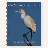 Springtime Egret Spiral Notitieboek (Voorkant)