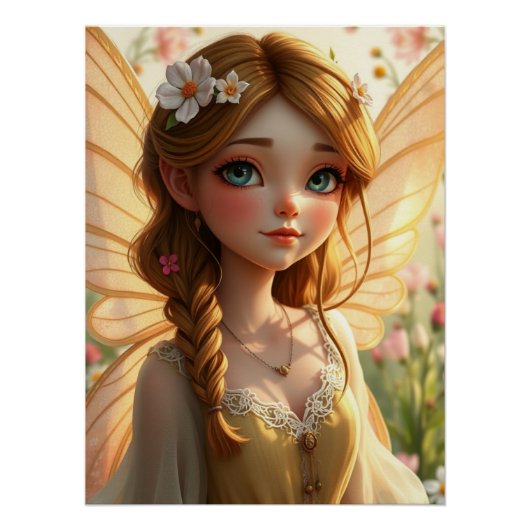 Springtime Fairy Art Perfect Poster (Voorkant)