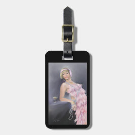 Springtime Flapper Bagagelabel