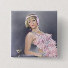 Springtime Flapper Button