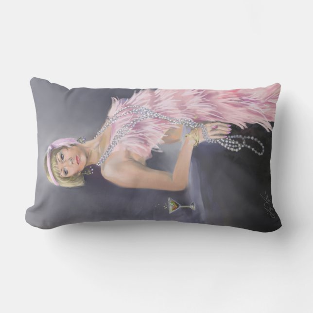 Springtime Flapper Lumbaal Kussen (Voorkant)