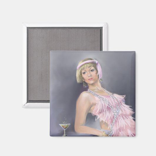 Springtime Flapper Magnet (Voorkant / Achterkant)