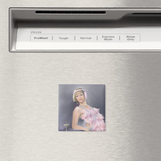 Springtime Flapper Magnet (Insitu (Vaatwasser))