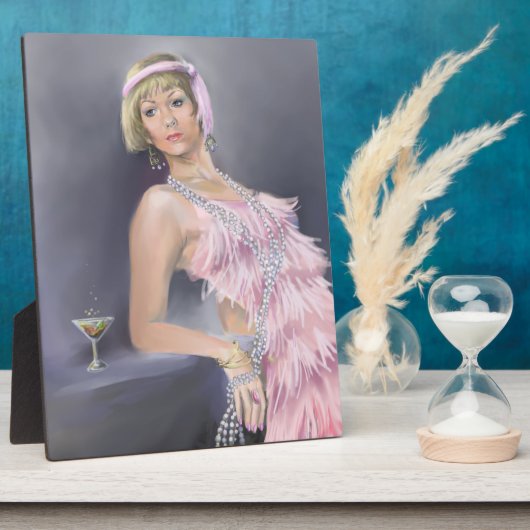 Springtime Flapper Plaque Fotoplaat (Zijkant)