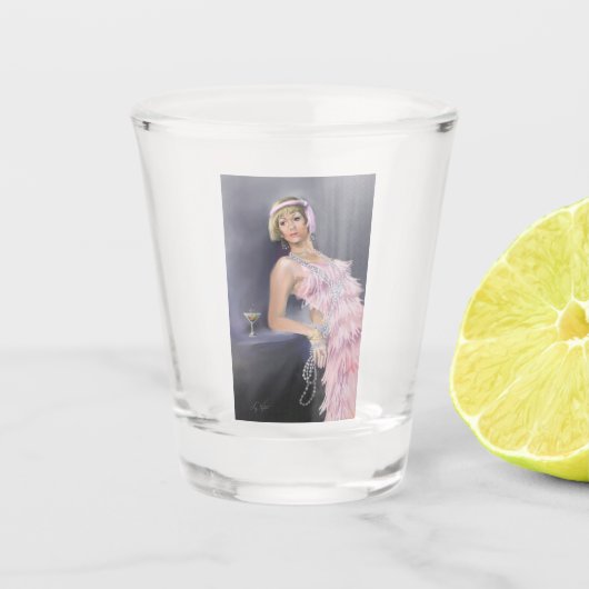 Springtime Flapper Shot glass Glas (Voorkant)