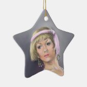 Springtime Flapper Star-Ornament Keramisch Ornament (Rechts)
