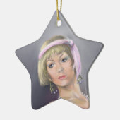 Springtime Flapper Star-Ornament Keramisch Ornament (Links)