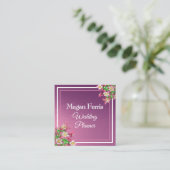 Springtime Floral Design Vierkante Visitekaartje (Staand voorkant)