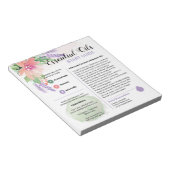 Springtime Floral Essential Oils Start Guide Notitieblok (Schuin)