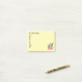 Springtime Floral Post-it® Notes (Op bureau)