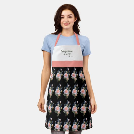  Springtime Floral Print Specialized Apron Schort (Gedragen)
