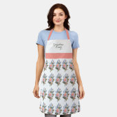  Springtime Floral Print Specialized Apron Schort (Gedragen)