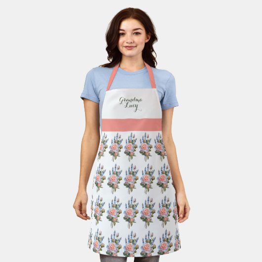  Springtime Floral Print Specialized Apron Schort (Gedragen)