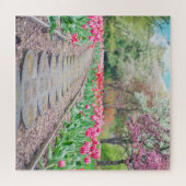 Springtime Flowers Along Stone Walkway Legpuzzel (Horizontaal)