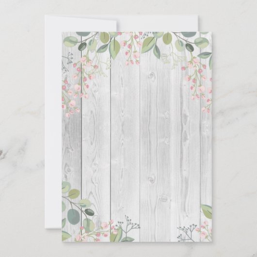 Springtime Flowers Jubileum Kaart (Achterkant)