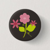 Springtime Flowers Ronde Button 3,2 Cm (Voorkant)