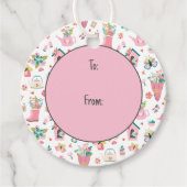 Springtime Garden Bedankjes Labels (Voorkant)