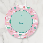 Springtime Garden Bedankjes Labels (Voorkant)