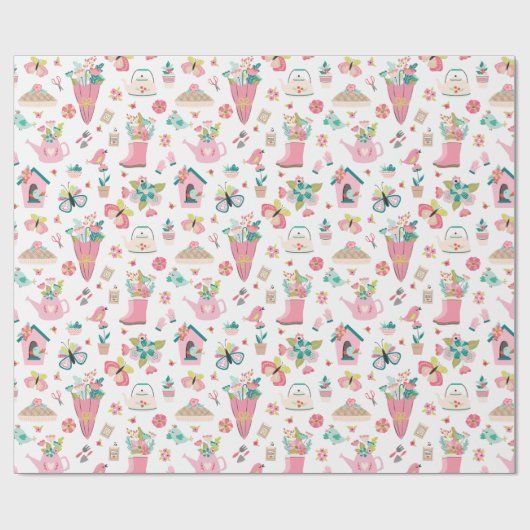 Springtime Garden Cadeaupapier (Vlak)
