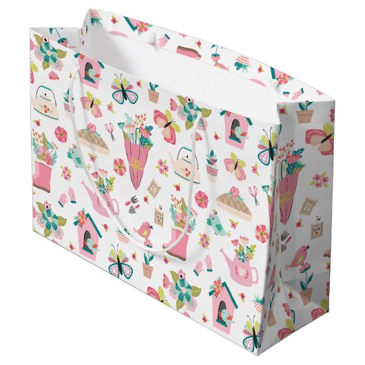 Springtime Garden Groot Cadeauzakje (Achterkant Gekanteld)