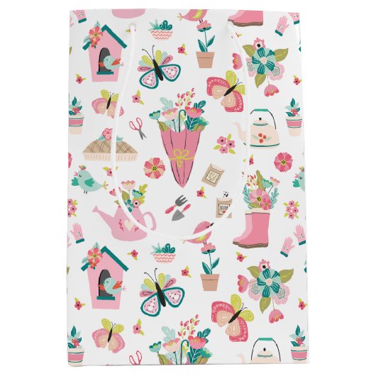 Springtime Garden Medium Cadeauzakje (Voorkant)