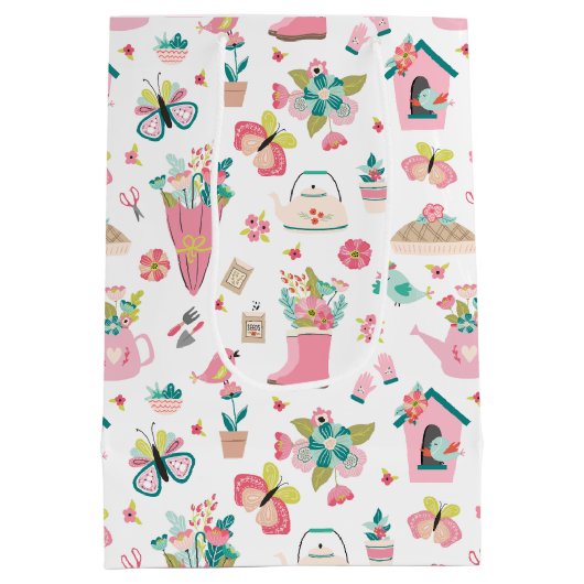 Springtime Garden Medium Cadeauzakje (Achterkant)
