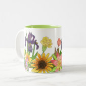 Springtime Garden-mok Tweekleurige Koffiemok (Voorkant links)