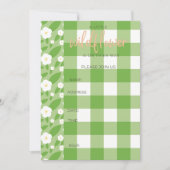 Springtime Gingham & Blooms Baby shower Thema Kaart (Voorkant)