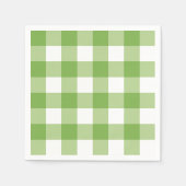 Springtime Gingham & Blooms Baby shower Thema Servet (Voorkant)