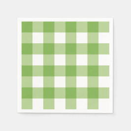 Springtime Gingham & Blooms Baby shower Thema Servet