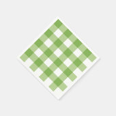 Springtime Gingham & Blooms Baby shower Thema Servet (Hoek)