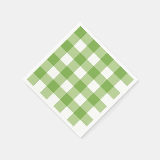 Springtime Gingham & Blooms Baby shower Thema Servet (Hoek)