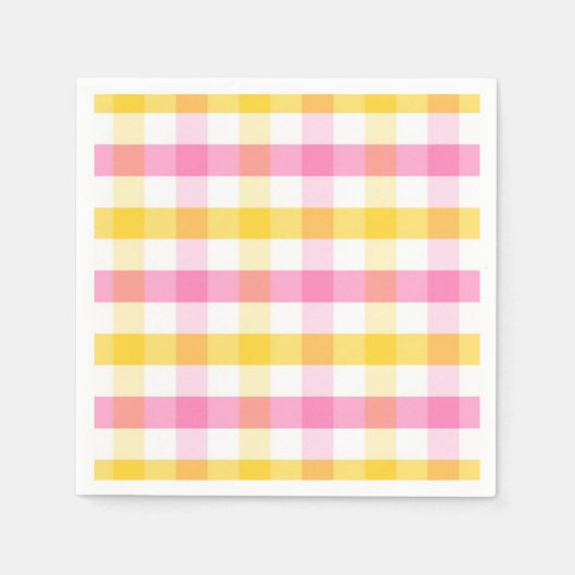Springtime Gingham Servet (Voorkant)