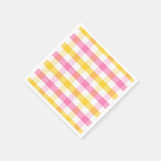 Springtime Gingham Servet (Hoek)