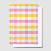 Springtime Gingham Vellum Uitnodigingen (Offset)