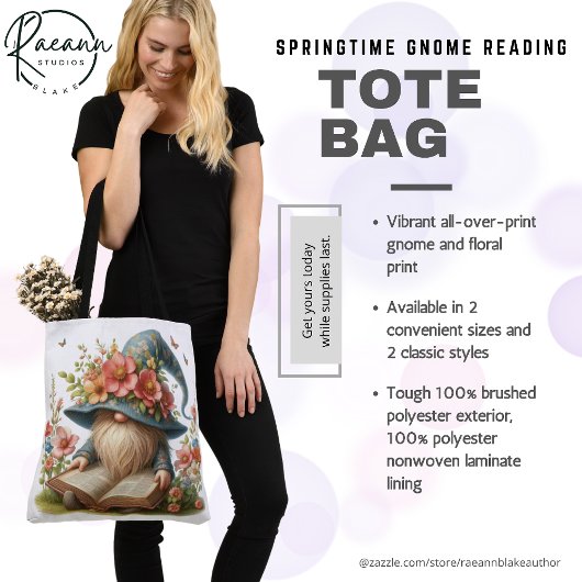 Springtime Gnome Lezen Tas