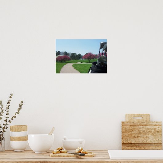 Springtime Golfing Poster (Keuken)