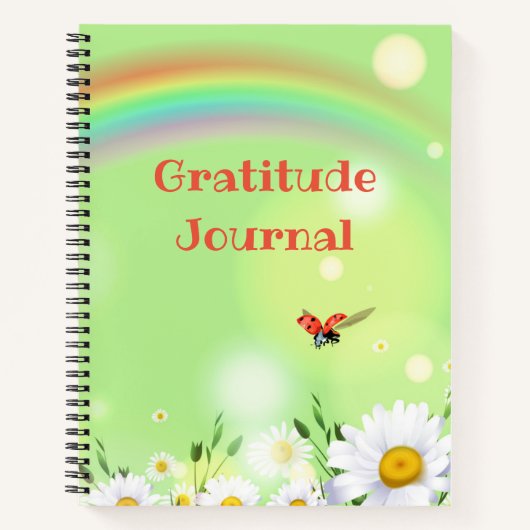 Springtime Gratitude Journal Spiral Notitieboek (Voorkant)