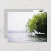 Springtime Greetings/West Lake, China Briefkaart (Voorkant / Achterkant)