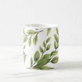 Springtime groene bladeren klassiek koffiemok (Center)