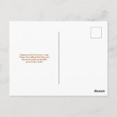 Springtime Groundhog Joy Briefkaart (Achterkant)