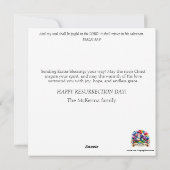 Springtime Hedgehog Joy Daffodil Wonderland Pasen Feestdagenkaart (Achterkant)